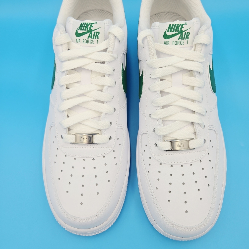 NIKE AIR FORCE 1 '07 White/Green Men's Sneakers  FJ4146 121 #C22 - Picture 7 of 8
